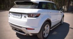 15 349 р. Защита заднего бампера (Ø76 мм, нержавейка, Dynamic) SLITKOFF  Land Rover Range Rover Evoque  1 L538 (2011-2018) дорестайлинг 3 дв., дорестайлинг 5 дв., рестайлинг 3 дв., рестайлинг 5 дв.  с доставкой в г. Набережные‑Челны. Увеличить фотографию 2