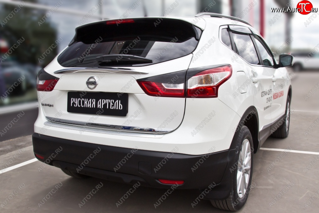 829 р. Реснички на фонари RA  Nissan Qashqai  2 (2017-2022) J11 рестайлинг (Неокрашенные)  с доставкой в г. Набережные‑Челны