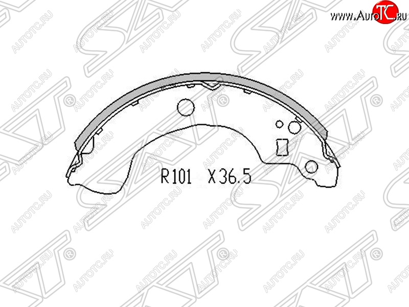 1 079 р. Колодки тормозные SAT (задние) Nissan Almera N16 седан дорестайлинг (2000-2003)  с доставкой в г. Набережные‑Челны