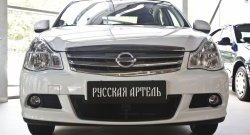 2 449 р. Защитная сетка решетки переднего бампера РА  Nissan Almera  G15 (2012-2019) седан  с доставкой в г. Набережные‑Челны. Увеличить фотографию 2