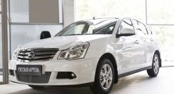 2 449 р. Защитная сетка решетки переднего бампера РА Nissan Almera G15 седан (2012-2019)  с доставкой в г. Набережные‑Челны. Увеличить фотографию 3