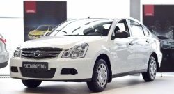 859 р. Зимняя заглушка решетки переднего бампера РА  Nissan Almera  G15 (2012-2019) седан  с доставкой в г. Набережные‑Челны. Увеличить фотографию 3