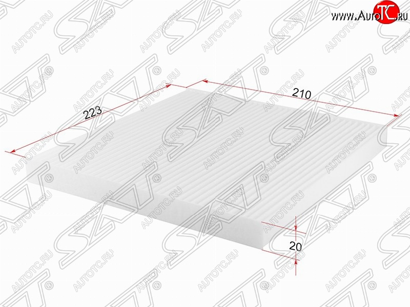 349 р. Фильтр салонный SAT (223х210х20 mm)  Nissan Almera  G15 - Note  2  с доставкой в г. Набережные‑Челны