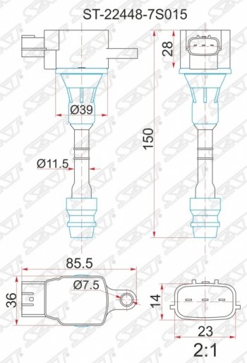 Катушка зажигания SAT Nissan titan (2003-2015)