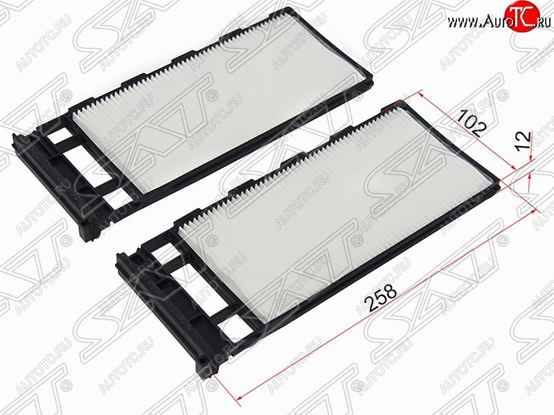 379 р. Фильтр салонный SAT (комплект, 258х102х12 mm)  Nissan Avenir - Safari  Y61  с доставкой в г. Набережные‑Челны
