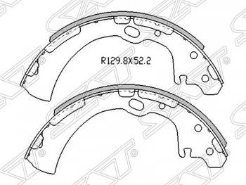 Колодки тормозные SAT (задние) Nissan Caravan E25 E25 правый руль (2001-2012)