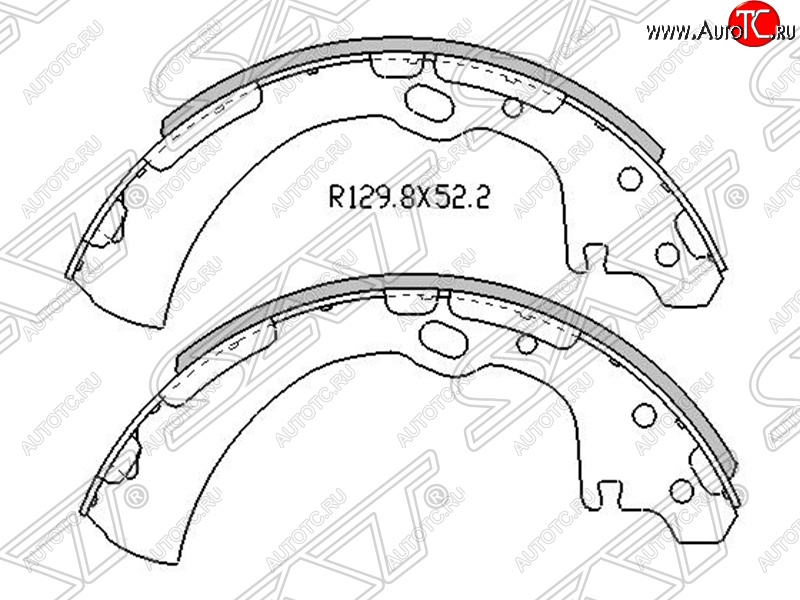 1 999 р. Колодки тормозные SAT (задние) Nissan Caravan E25 E25 правый руль (2001-2012)  с доставкой в г. Набережные‑Челны