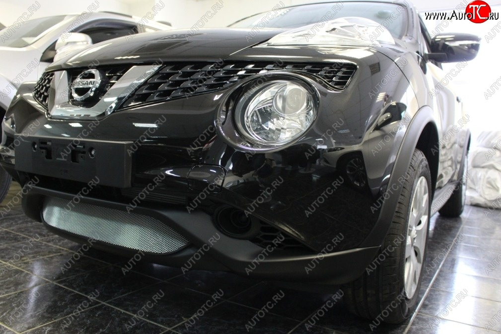 1 479 р. Защитная решётка в воздуховод автомобиля Russtal (хром)  Nissan Juke  1 YF15 (2014-2020) рестайлинг  с доставкой в г. Набережные‑Челны