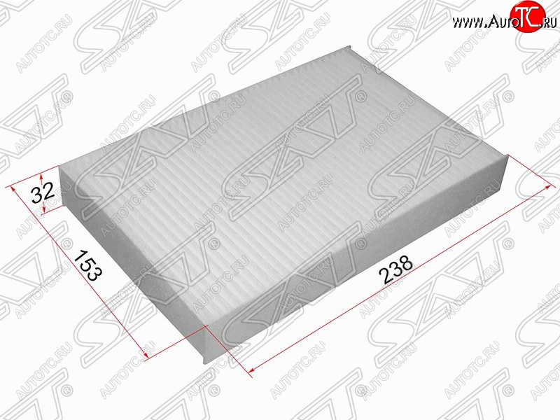 299 р. Фильтр салонный SAT (238х153х32 mm)  Nissan Juke  1 YF15 (2014-2020), Nissan Sentra  7 (2014-2017), Renault Fluence (2010-2016)  с доставкой в г. Набережные‑Челны