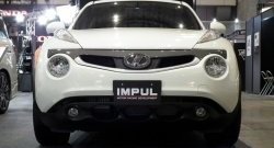 5 249 р. Решётка радиатора Impul Nissan Juke 1 YF15 дорестайлинг (2010-2014) (Неокрашенная)  с доставкой в г. Набережные‑Челны. Увеличить фотографию 2