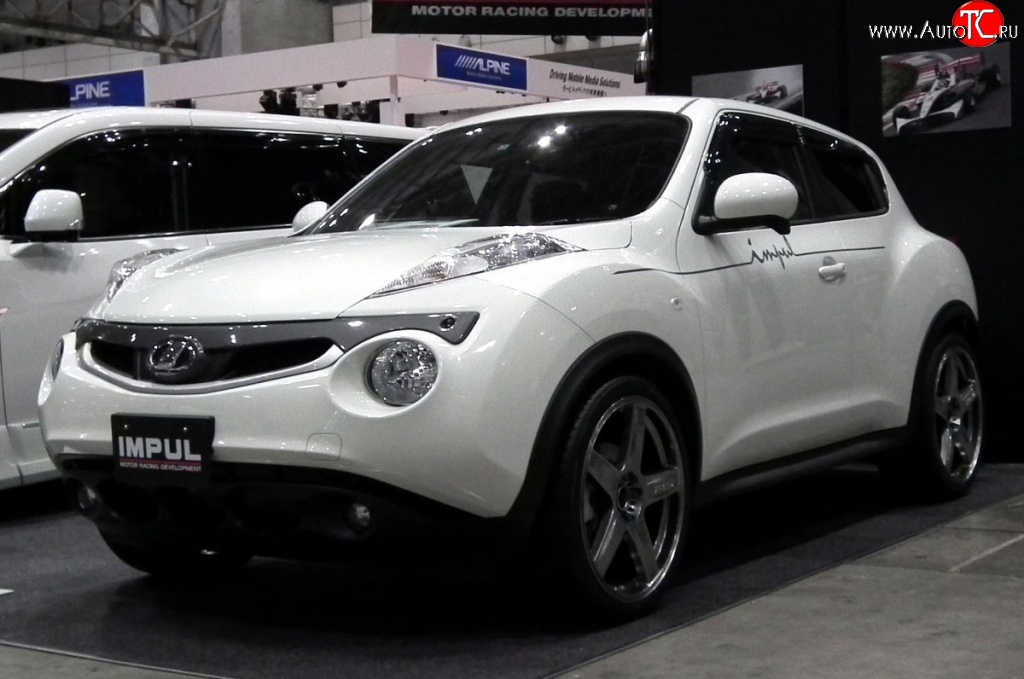 5 249 р. Решётка радиатора Impul Nissan Juke 1 YF15 дорестайлинг (2010-2014) (Неокрашенная)  с доставкой в г. Набережные‑Челны