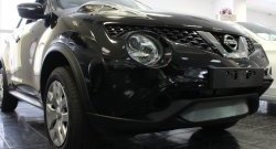 1 539 р. Сетка на бампер (рестайлинг) Russtal (хром)  Nissan Juke  1 YF15 (2010-2014) дорестайлинг  с доставкой в г. Набережные‑Челны. Увеличить фотографию 1