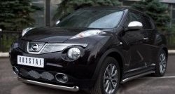 16 799 р. Одинарная защита переднего бампера SLITKOFF диаметром 76 мм (4x4) Nissan Juke 1 YF15 дорестайлинг (2010-2014)  с доставкой в г. Набережные‑Челны. Увеличить фотографию 4