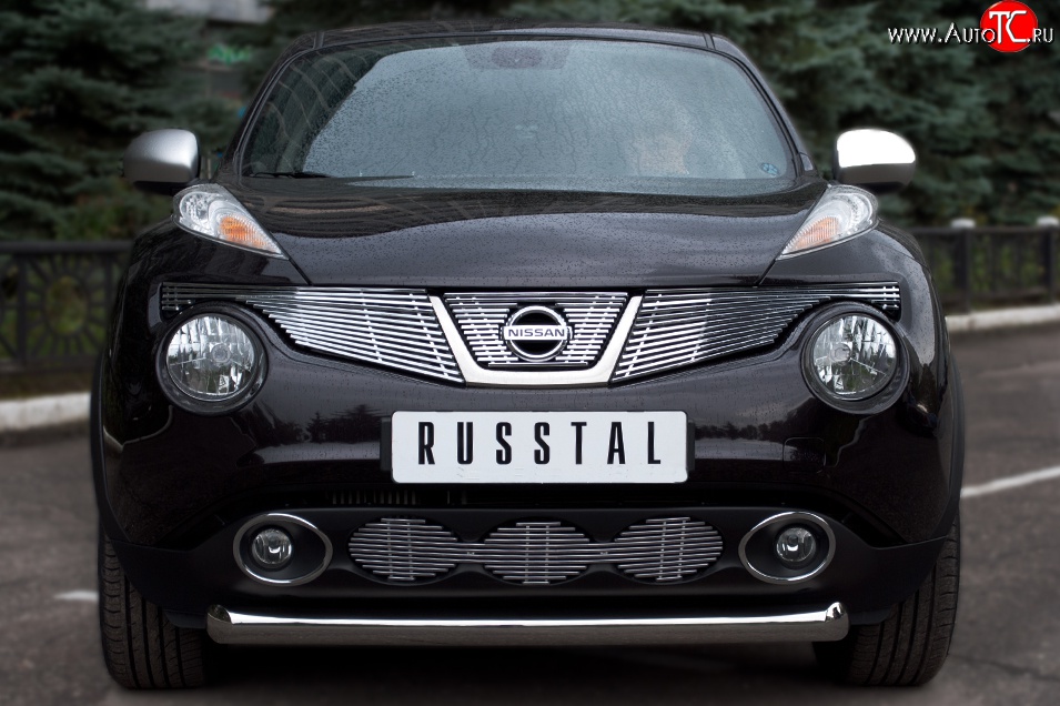 16 799 р. Одинарная защита переднего бампера SLITKOFF диаметром 76 мм (4x4) Nissan Juke 1 YF15 дорестайлинг (2010-2014)  с доставкой в г. Набережные‑Челны