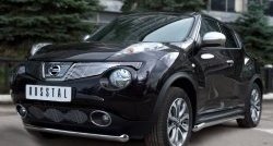 23 949 р. Защита порогов SLITKOFF из круглой трубы диаметром 63 мм (4x4)  Nissan Juke  1 YF15 (2010-2014) дорестайлинг  с доставкой в г. Набережные‑Челны. Увеличить фотографию 2