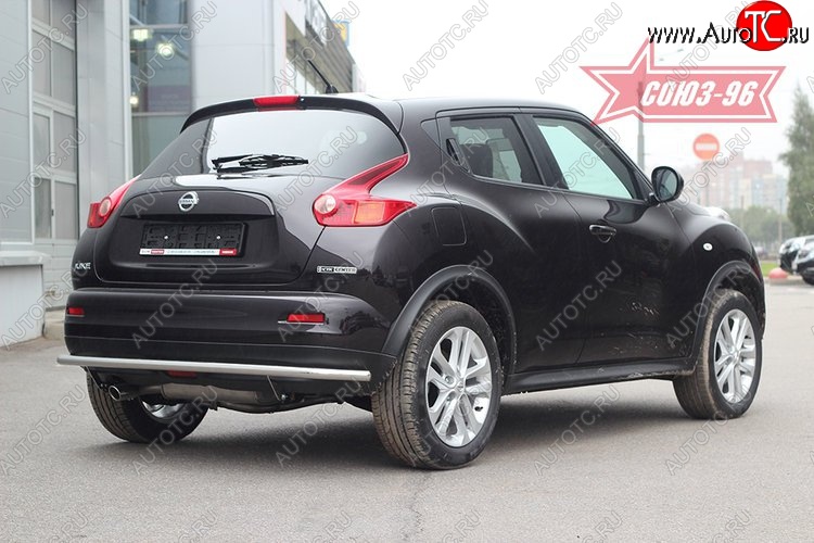 13 364 р. Защита заднего бампера 4x4 Souz-96 Premium (d42) Nissan Juke 1 YF15 дорестайлинг (2010-2014)  с доставкой в г. Набережные‑Челны