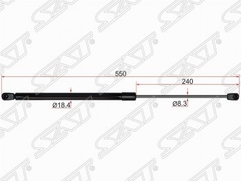 Газовый упор крышки багажника SAT Nissan Murano 2 Z51 рестайлинг (2010-2016)