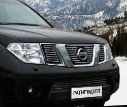 Декоративная вставка воздухозаборника Souz-96 Nissan Navara 2 D40 дорестайлинг (2004-2010)