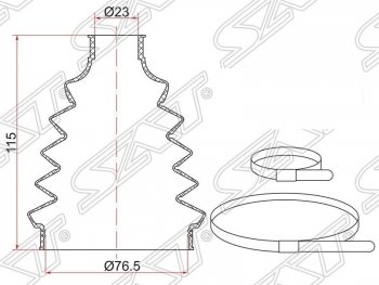 Пыльник ШРУСа (наружный/передний) SAT Nissan Note 1 E11 дорестайлинг (2004-2008)