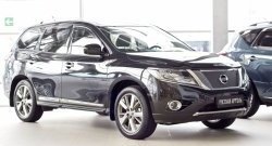 1 149 р. Зимняя заглушка решетки переднего бампера РА  Nissan Pathfinder  R52 (2012-2017) дорестайлинг  с доставкой в г. Набережные‑Челны. Увеличить фотографию 2