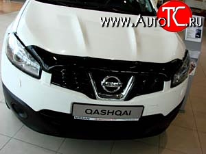 3 199 р. Дефлектор капота NovLine  Nissan Qashqai  1 (2010-2013) J10 рестайлинг  с доставкой в г. Набережные‑Челны