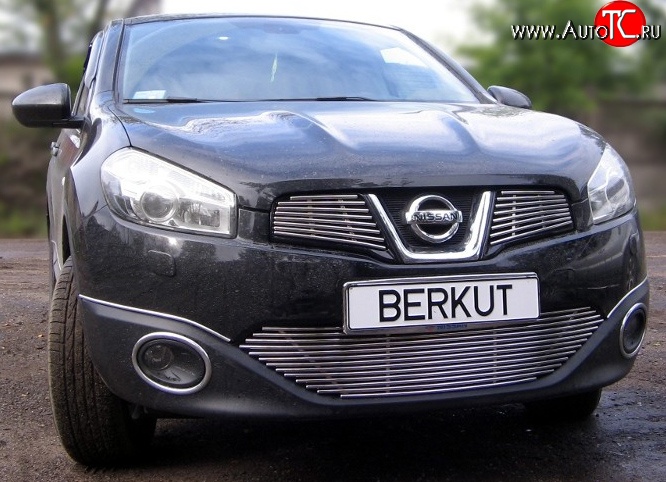 4 399 р. Декоративная вставка решетки радиатора Berkut Nissan Qashqai 1 J10 рестайлинг (2010-2013)  с доставкой в г. Набережные‑Челны