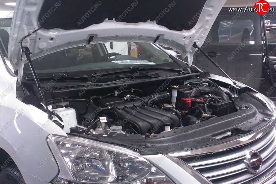 2 199 р. Газовые упоры капота Berkut Nissan Sentra 7 B17 (2014-2017)  с доставкой в г. Набережные‑Челны