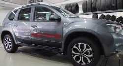 4 549 р. Накладки дверей RA (комплект) Nissan Terrano D10 рестайлинг (2016-2022) (Поверхность шагрень)  с доставкой в г. Набережные‑Челны. Увеличить фотографию 3