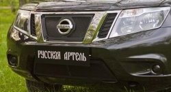 2 199 р. Защитная сетка решетки переднего бампера РА  Nissan Terrano  D10 (2013-2022) дорестайлинг, рестайлинг  с доставкой в г. Набережные‑Челны. Увеличить фотографию 2