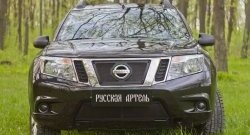 2 199 р. Защитная сетка решетки переднего бампера РА  Nissan Terrano  D10 (2013-2022) дорестайлинг, рестайлинг  с доставкой в г. Набережные‑Челны. Увеличить фотографию 3