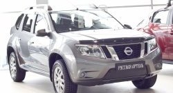 1 199 р. Зимняя заглушка решетки переднего бампера РА  Nissan Terrano  D10 (2013-2022) дорестайлинг, рестайлинг  с доставкой в г. Набережные‑Челны. Увеличить фотографию 2