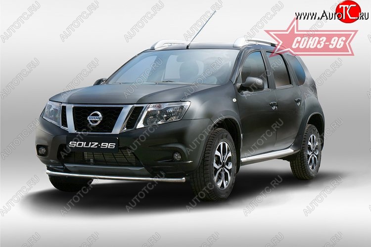 10 799 р. Защита переднего бампера одинарная Souz-96 (d42) Nissan Terrano D10 рестайлинг (2016-2022)  с доставкой в г. Набережные‑Челны