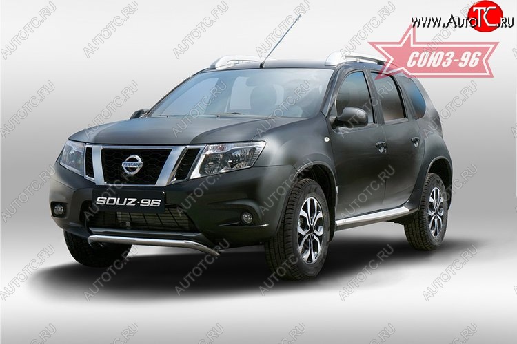 1 169 р. Защита переднего бампера Souz-96 (d60) Nissan Terrano D10 рестайлинг (2016-2022)  с доставкой в г. Набережные‑Челны