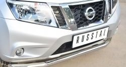 14 649 р. Одинарная защита переднего бампера диаметром 63 мм SLITKOFF Nissan Terrano D10 рестайлинг (2016-2022)  с доставкой в г. Набережные‑Челны. Увеличить фотографию 2