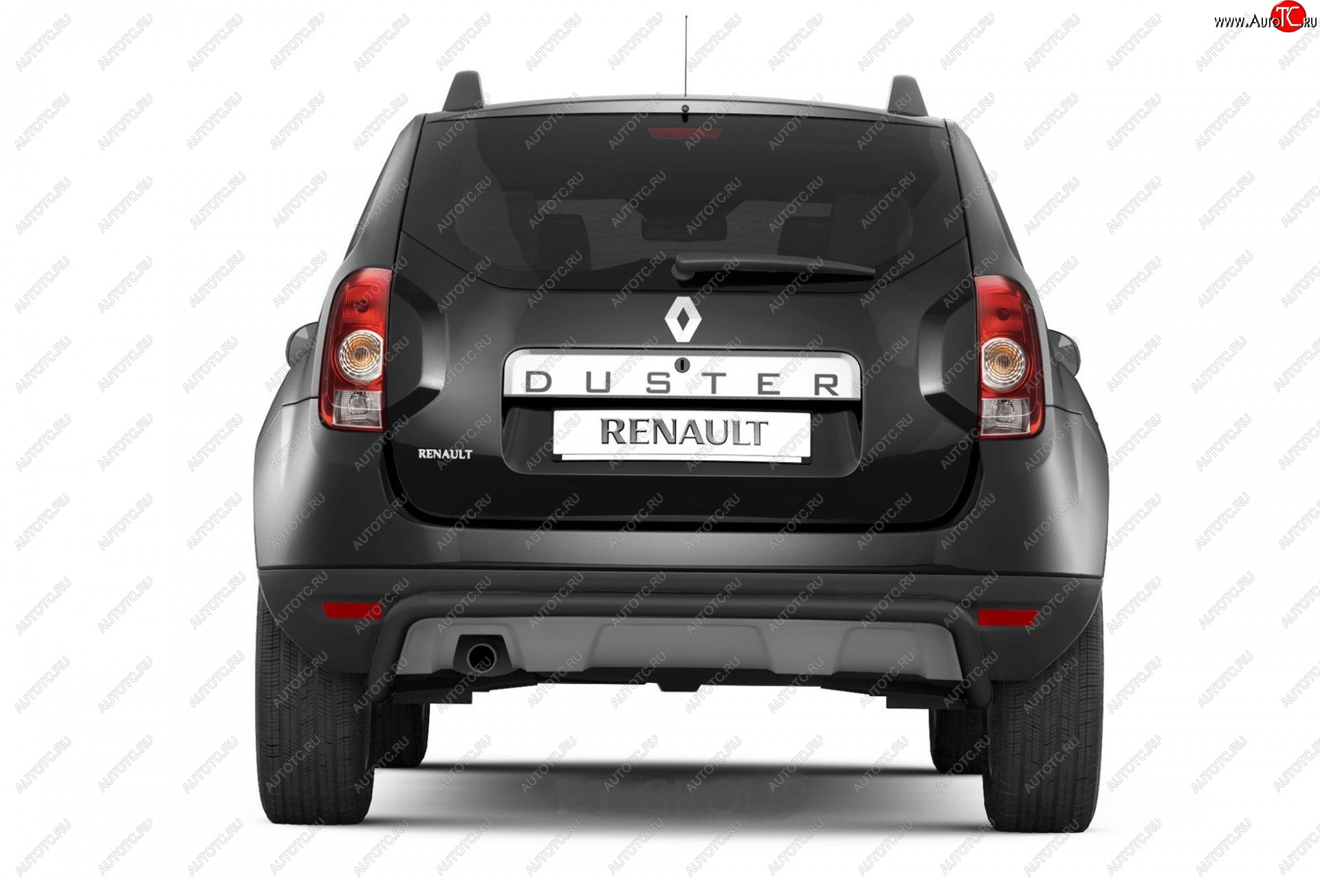 4 409 р. Защита заднего бампера PT GROUP Ø51мм ИСКРА (ППК) RENAULT Duster 2012-/ NISSAN Terrano 2014-  Nissan Terrano  D10 (2013-2022), Renault Duster  HS (2010-2021) (Сталь с полимерным покрытием, цвет: Серебристый (Искра))  с доставкой в г. Набережные‑Челны