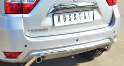 15 499 р. Защита заднего бампера (Ø42 мм волна, нержавейка) SLITKOFF Nissan Terrano D10 дорестайлинг (2013-2016)  с доставкой в г. Набережные‑Челны. Увеличить фотографию 2