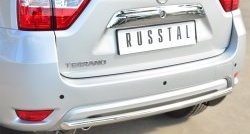 14 449 р. Одинарная защита заднего бампера из трубы диаметром 42 мм SLITKOFF Nissan Terrano D10 дорестайлинг (2013-2016)  с доставкой в г. Набережные‑Челны. Увеличить фотографию 2