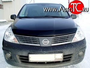 4 599 р. Дефлектор капота NovLine Nissan Tiida 1 хэтчбэк C11 дорестайлинг, Япония (2004-2007)  с доставкой в г. Набережные‑Челны