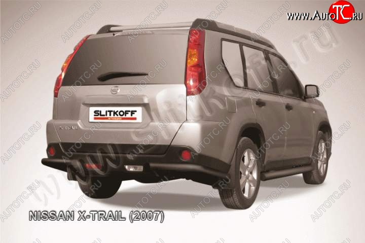 6 399 р. Уголки d57 Nissan X-trail 2 T31 дорестайлинг (2007-2011) (Цвет: серебристый)  с доставкой в г. Набережные‑Челны