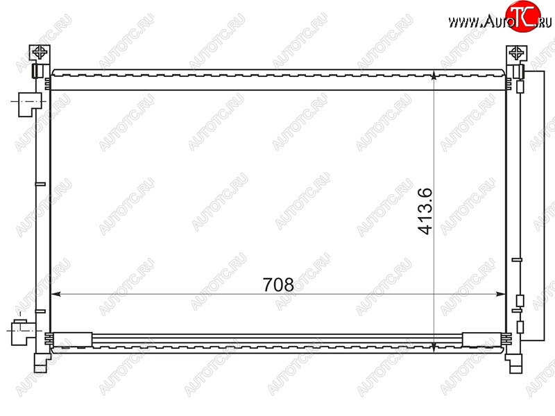 7 399 р. Радиатор кондиционера SAT  Nissan X-trail  3 T32 (2013-2022) дорестайлинг, рестайлинг  с доставкой в г. Набережные‑Челны