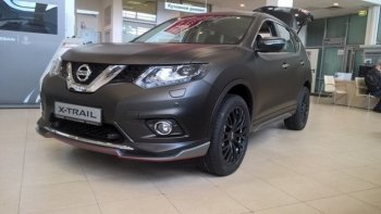 7 949 р. Пластиковые порожки АвтоКрат Nissan X-trail 3 T32 рестайлинг (2017-2022) (Неокрашенные)  с доставкой в г. Набережные‑Челны. Увеличить фотографию 2