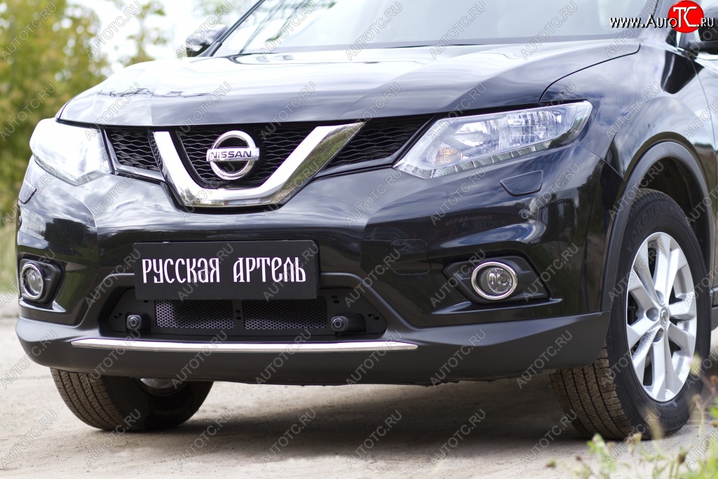 1 789 р. Защитная сетка решетки переднего бампера РА  Nissan X-trail  3 T32 (2017-2022) рестайлинг  с доставкой в г. Набережные‑Челны