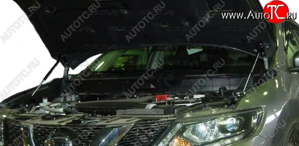 2 199 р. Газовые упоры капота Berkut Nissan X-trail 3 T32 рестайлинг (2017-2022)  с доставкой в г. Набережные‑Челны