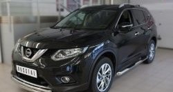 16 599 р. Защита переднего бампера (2 трубыØ63 и 42 мм, нержавейка) SLITKOFF Nissan X-trail 3 T32 дорестайлинг (2013-2018)  с доставкой в г. Набережные‑Челны. Увеличить фотографию 4