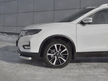 17 949 р. Защита переднего бампера (Ø63 и 42 мм)  Nissan X-trail  3 T32 (2013-2018) дорестайлинг  с доставкой в г. Набережные‑Челны. Увеличить фотографию 3