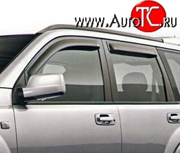 2 779 р. Дефлекторы окон (ветровики) Novline 4 шт  Nissan X-trail  2 T31 (2007-2011) дорестайлинг  с доставкой в г. Набережные‑Челны