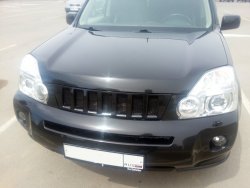 7 299 р. Решетка радиатора GENEFIELD Nissan X-trail 2 T31 дорестайлинг (2007-2011) (Неокрашенная)  с доставкой в г. Набережные‑Челны. Увеличить фотографию 2