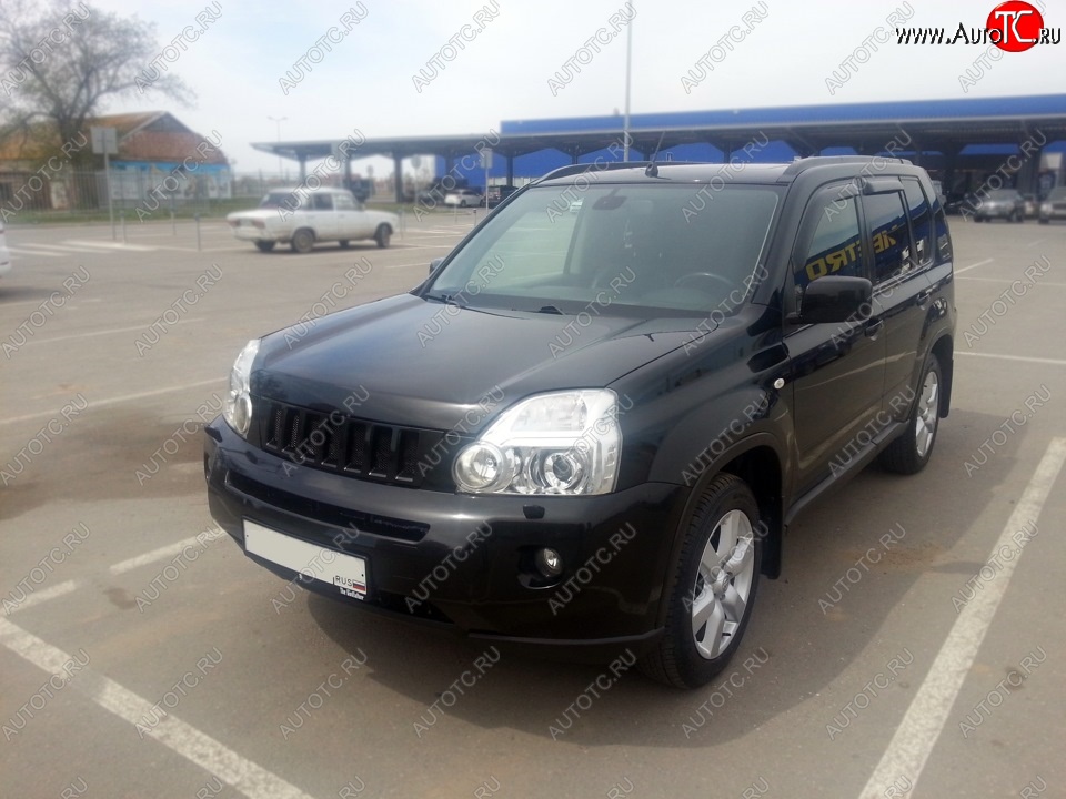 7 299 р. Решетка радиатора GENEFIELD Nissan X-trail 2 T31 дорестайлинг (2007-2011) (Неокрашенная)  с доставкой в г. Набережные‑Челны