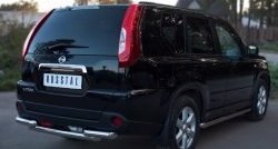 16 599 р. Защита заднего бампера (2 трубы Ø63, нержавейка) SLITKOFF Nissan X-trail 2 T31 рестайлинг (2010-2015)  с доставкой в г. Набережные‑Челны. Увеличить фотографию 4