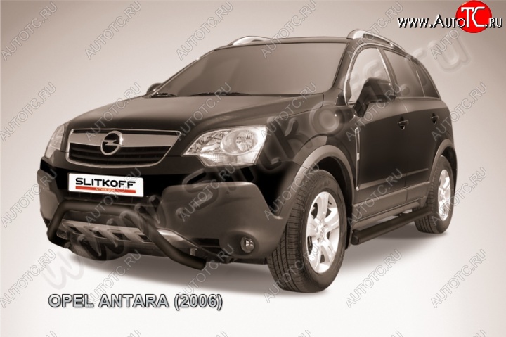 17 549 р. Кенгурятник d57 низкий мини  Opel Antara (2006-2010) (Цвет: серебристый)  с доставкой в г. Набережные‑Челны